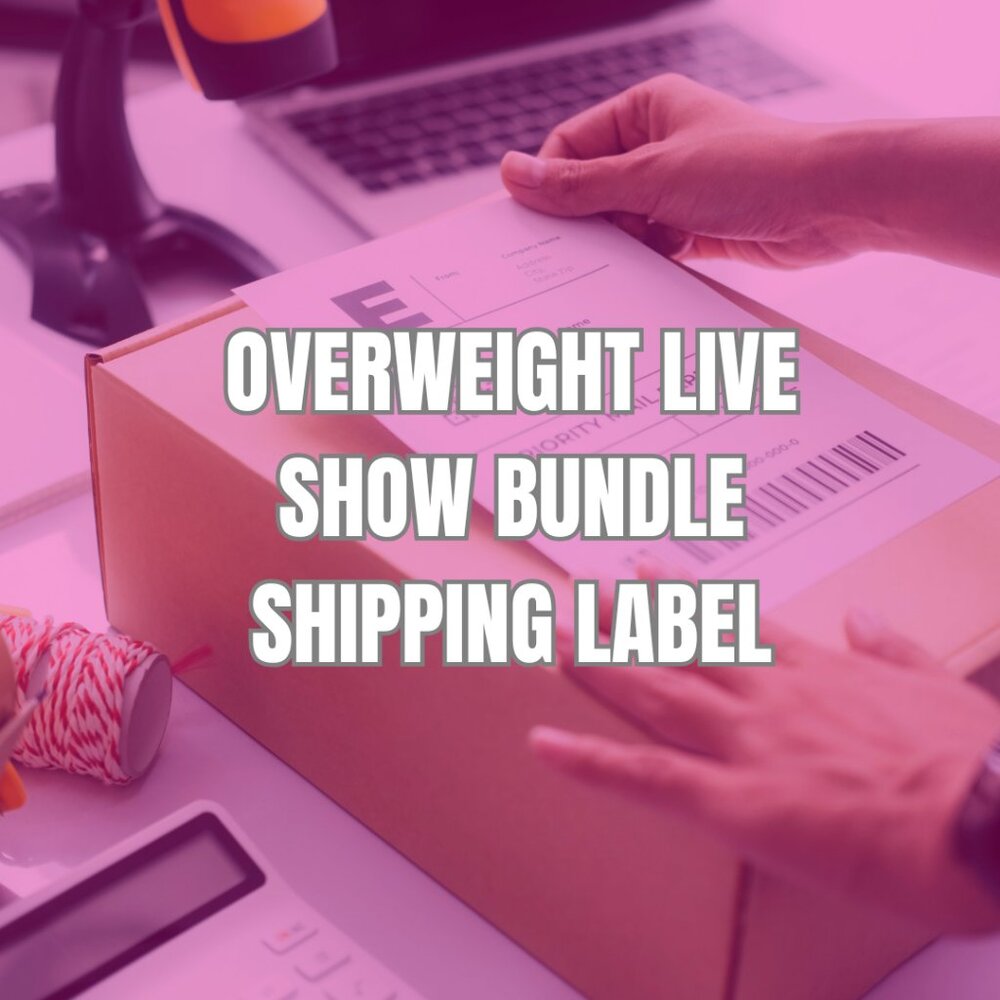 Overweight Label for Live Show Bundles Over 5 LBs